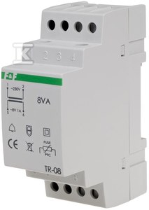 F&F TR-08 tinklo transformatorius 230V/8V AC TR-08