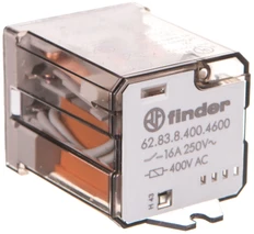 FINDER 62.83.8.400.4600 Maitinimo relė 3Z 16A 400V AC skydui arba Faston 250 SELV versija 62.83.8.400.4600