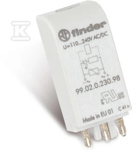 Finder LED šviesos slopinimo sistema 110- 240V AC / DC (99. 02. 210. 98)