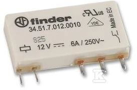 Finder PRZEKAŹNIK 1P 6A 12V DC