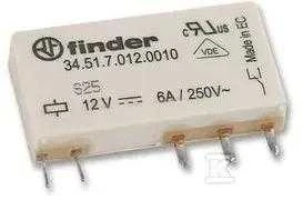 „Finder“ miniatiūrinė relė 1P 6A 12V DC (34.51.7.012.0010)