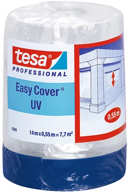 APSAUGINĖ PLĖVELĖ SU JUOSTA EASY-COVER/UV/14X550 TESA