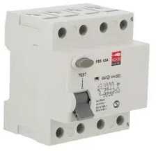 FSS 4P 63A TIPAS A Liekamosios srovės jungiklis 4P 63A 0,03A, KOOP Elektro FSS 4P 63A tipas A