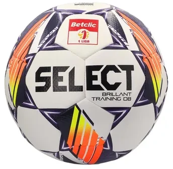 Futbolo kamuolys Select Brillant Training DB Betclic 1 Liga v24 balta ir-oranžinė-violetinė 18763 (5)