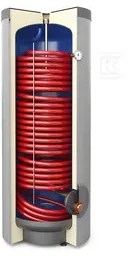 „Galmet“ karšto vandens šilumokaitis šilumos siurbliams su spiraline spirale 4,3 m2, emaliuotas, pastatomas ant grindų - poliuretanas, PVC - SGW (S) Tower Grand 500 (26-504107N)