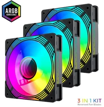 Gamemax Case Fan | KF300R BK | Juodas