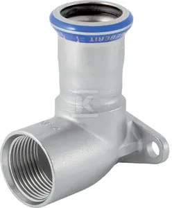 Geberit Mapress Nerūdijantis plienas 90° jungiamosios detalės su vidiniu sriegiu DN 15 (33405)
