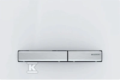 Geberit taustiņš Sigma50, 266x164 mm, balts/hroms