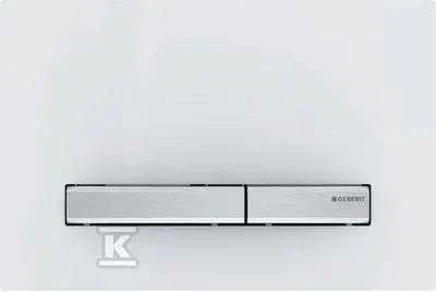 Geberit taustiņš Sigma50, 266x164 mm, balts/hroms
