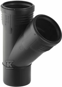 Geberit TRÓJ.SILENT-PP HT 40X40/45 SANI.JUODA