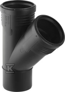 Geberit TRÓJ.SILENT-PP HT 75X75/45 SANI.JUODA