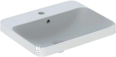 Geberit izlietne VariForm, 550x450 mm, taisnstūra, uz virsmas, balta