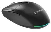 Gembird MUSW2-6B-01 Dual-mode belaidė pelė (2.4G + BT), 1600 DPI, 6-button, juodas