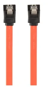 GEMBIRD CC-SATAM-DATA-0.1M Serial ATA III 10cm Data Cable metal clips red