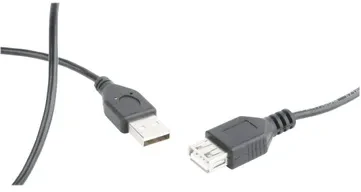 GEMBIRD CC-USB2-AMAF-75CM/300-BK USB 2.0 A - A-lizdas 75cm laidas Juodas