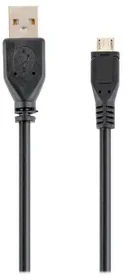 GEMBIRD CCP-MUSB2-AMBM-10 Gembird micro USB kabelis 2.0 AM-MBM5P juodas 3m