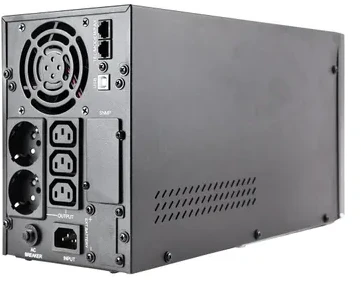 GEMBIRD EG-UPS-PS2000-02 UPS Energenie by 2000VA Pure sine 3x Schuko 3x IEC 230V OUT USB-BF LCD Ekranas