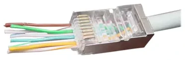 GEMBIRD LC-PTF-01/10 Gembird Universalus praėjimo modulinis FTP kištukas 8P8C, 10 vnt., tvirtas ir suvytas