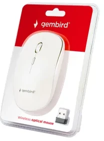 Pelė Gembird | MUSW-4B-01-W | Standard | Baltas