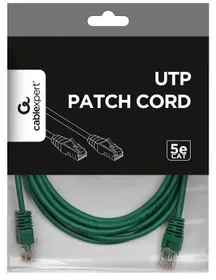 GEMBIRD PP12-3M/G Gembird patchcord RJ45, cat.5e, UTP, 3m, žalias