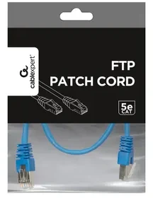 GEMBIRD PP22-0.5M/B Gembird patchcord RJ45, cat.5e, FTP, 0.5m, mėlynas