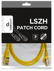 GEMBIRD PP6A-LSZHCU-Y-1M Gembird patchcord RJ45, kat. 6A, SFTP, LSZH, 1m, geltona