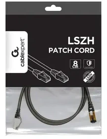 GEMBIRD PP8-LSZHCU-BK-1.5M S/FTP Kat. 8 LSZH patch laidas juodas 1,5m