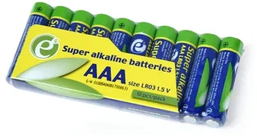 GEMBIRD Super Alkaline AAA Batteries 10pack