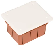 Gewiss GW48003 Įleidžiama dėžutė 96x118x70mm su oranžiniu dangteliu GW48003