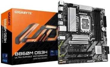 GIGABYTE B860M DS3H pagrindinė plokštė – Intel Core Ultra serijos procesoriai, 5+1+2+1 fazių VRM, iki 9066MHz DDR5, 1xPCIe 5.0 + 1xPCIe 4.0 M.2, 2.5GbE LAN, USB 3.2 Gen2