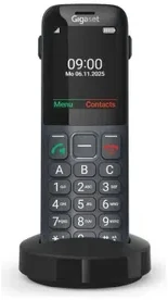 GIS Gigaset Comfort 600 SIM 6,1 cm (2,4 colio) 118 g Juoda, Pilka
