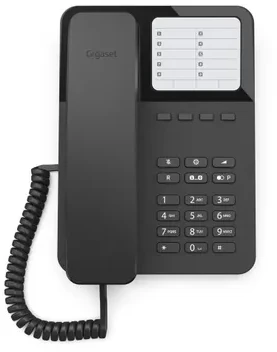 GIS Gigaset DESK 400 Analoginis telefonas Juoda