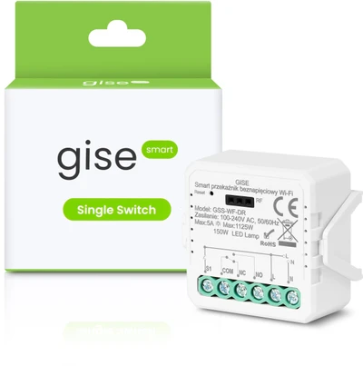 GISE išmanusis vieno potencialo neturintis „WiFi“ relės modulis | Tuya | GSS-WF-DR