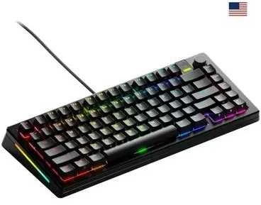 Glorious GMMK 3 Pro 75% Custom Klaviatūra žaidimams - Pre-Built, ANSI (US išdėstymas), Fox Switches, Juodas