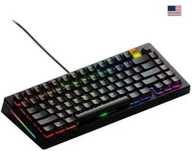 Glorious GMMK 3 HE 75 % Custom žaidimų klaviatūra – Pre-Built, ANSI US išdėstymas, Fox HE Switches, juodos spalvos