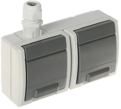 LIZDAS MONTUOJAMAS ANT PAVIRŠIAUS DVIGUBAS AQUANT-G2/V1/EPN 230 V AC 16 A IP65 Elektro-Plast