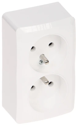 LIZDAS MONTUOJAMAS ANT PAVIRŠIAUS DVIGUBAS BERG/3743-00/EPN 250 V 16 A Elektro-Plast