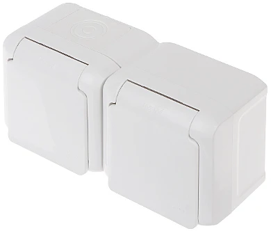 LIZDAS MONTUOJAMAS ANT PAVIRŠIAUS DVIGUBAS LE-782377 FORIX 230 V 16 A IP44 LEGRAND