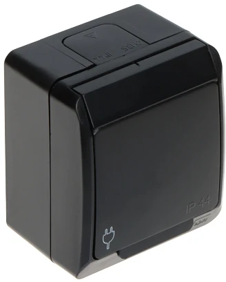 LIZDAS MONTUOJAMAS ANT PAVIRŠIAUS PAVIENIS HERMES/0321-09/EPN 250 V AC 16 A IP44 Elektro-Plast
