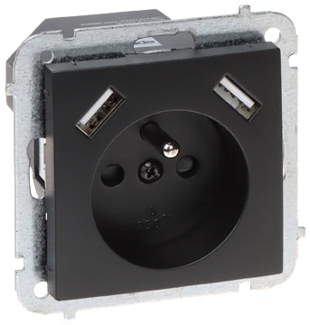 PAVIENIS LIZDAS SU MAITINIMO ŠALTINIU USB SANTRA/4188-19/EPN 230 V 16 A Elektro-Plast