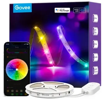 Govee H618A pagrindinis LED juostinis šviestuvas 5m | Taśma LED | Wi-Fi, Bluetooth, RGBIC