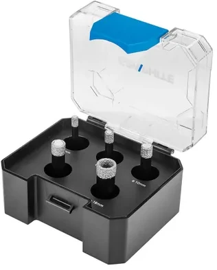 Grąžtas Graphite Otwornice Deimantiniai skylių pjūklai (6, 8, 10, 12, 16 mm), 5 vnt. rinkinys