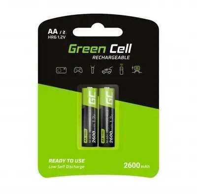 Green Cell AKUMULATORKI Žalias Cell 2x AA HR6 2600mAh GR05