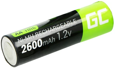 Nezatříděno 16 kartų įkraunamos baterijos AA R6 2600 mAh Ni-MH žalios spalvos elementų įkraunamos baterijos