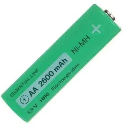 Nezatříděno 16 kartų įkraunamos baterijos AA R6 2600 mAh Ni-MH žalios spalvos elementų įkraunamos baterijos