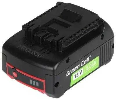 Green Cell Žalias Cell Akumuliatorius, skirtas Bosch 18V 5Ah elektros įrankiams Pakaitinis akumuliatorius GBA 1600A002U5