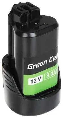 Green Cell Žalias Cell Žalias Cell 1600A00X79 baterija, skirta Bosch GBA 12V elektros įrankiams 3Ah 12V