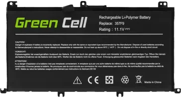Green Cell Žalias Cell GREENCELL Baterija 357F9, skirta Dell Inspiron 15 5576 5577 7557 7559 7566 7567 4200 mAh