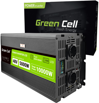 Green Cell Žalias Cell Automobilio maitinimo inverteris Žalias Cell® 12V–230V, 500W/1000W