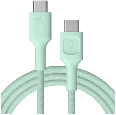 Green Cell Žalias Cell USB-C laidas 2m 100W Greencell PowerStream greito įkrovimo PD Mint Žalias